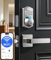 Fechadura Inteligente Veise VE012W-L WiFi com Impressão Digital e Sem Chave Fechadura Inteligente Veise VE012W-L WiFi com Impressão Digital e Sem Chave