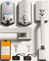 Fechadura Inteligente Veise VE017-D com Impressão Digital Sem Chave Acabamento Níquel Satinado Fechadura Inteligente Veise VE017-D com Impressão Digital Sem Chave Acabamento Níquel Satinado