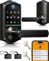Fechadura Inteligente Veise VE019 com Impressão Digital, Sem Chave, IP55, Preta Fechadura Inteligente Veise VE019 com Impressão Digital, Sem Chave, IP55, Preta