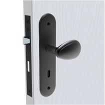 Fechadura Interna Bora Gold Espelho Esp43 Preto Fosco 40mm (40x53) Soprano