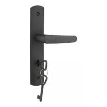 Fechadura Interna Ipanema Espelho Polímero Preto Fosco 40mm