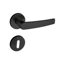 Fechadura Interna Pado Concept Roseta Redonda Preta 40mm 401I