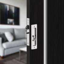 Fechadura Interna Porta de Correr Bico Papagaio 6445 45mm Concha 145x45mm Cromado 3F Fechadura Interna Porta de Correr Bico Papagaio 6445 45mm Concha 145x45mm Cromado 3F