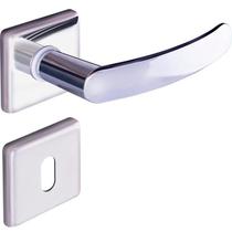 fechadura interna quadratta premium 40mm roseta inox alianca