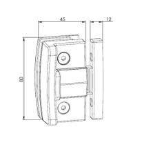 Fechadura Janela Correr Vidro Alvenaria Bate Fecha Bronze