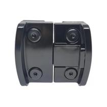 Fechadura Janela Correr Vidro/Vidro Blindex Bate Fecha Preta