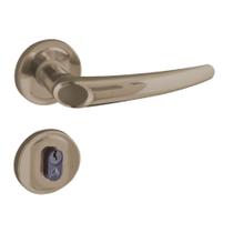 Fechadura Joy Externa F-2600/63 Roseta 40mm Bronze Latonado Aliança