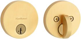 Fechadura Kwikset 258RDT-S em latão acetinado SmartKey Deadbolt