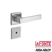 Fechadura Lafonte 456 St1 R 40mm Banheiro Roseta Inox Polido
