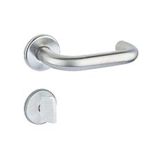 Fechadura Lafonte WC Banheiro 517 ST2 55mm Rosetas 357 Inox