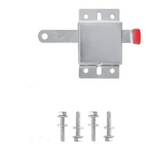 Fechadura lateral para porta de garagem Wedelweib em aço galvanizado prateado