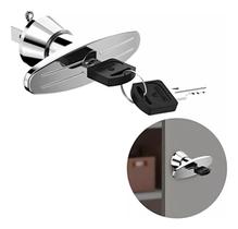 Fechadura Maçaneta P/ Moveis De Aço 0720 Soprano Cromada