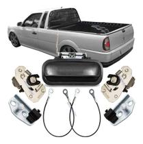 Fechadura + Maçaneta Tampa Caçamba Traseira Saveiro G2 G3 G4