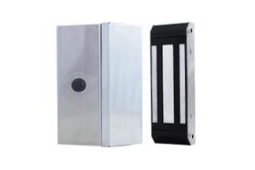 Fechadura Magnética Eletroímã M100 Inox Com Sensor Embutido Força 100kg Ipec