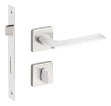 Fechadura Malba Banheiro Escovado Imab Cilindro Quadrada 55m Fechadura Malba Banheiro Escovado Imab Cilindro Quadrada 55m