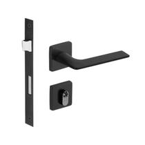 Fechadura malba imab externa c/ cilindro preto preta pp chave pequena quadrada 55mm Fechadura malba imab externa c/ cilindro preto preta pp chave pequena quadrada 55mm