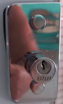 Fechadura metal porta vidro
