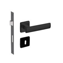 Fechadura metro light imab interna quarto preto preta chave grande quadrada 55mm Fechadura metro light imab interna quarto preto preta chave grande quadrada 55mm