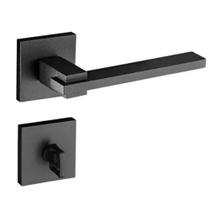 Fechadura Nina Preto Texturizado para Banheiro Pado 221-55mm