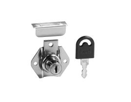 Fechadura P/ Gaveta com Batente 17 X 22mm Niquelado Hardt Cromada