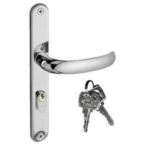 Fechadura Pado Concept Zamac Perfil 603 Externa Estreita Cromada