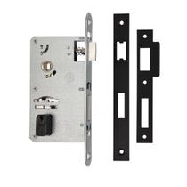 Fechadura pado maquina avulsa tradicional externa com cilindro 55mm preta