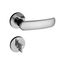 Fechadura pado residence madrid roseta redonda 506 banheiro - cromado polido