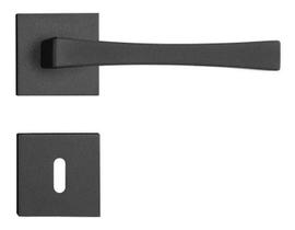 Fechadura Pado Vivaldi Roseta Quadrada Preto 55Mm - Interna