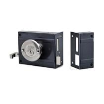 Fechadura Papaiz de Sobrepor Preta