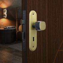 Fechadura Para Area Interna Stilo Bola Espelho Aço 40mm MGM