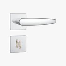 Fechadura para Banheiro 823/33 WC Roseta Quadrada RQ1 Inox Stam
