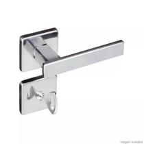 Fechadura para Banheiro Aço Zamac Concept com Roseta 408 Pado Cromado Fechadura para Banheiro Aço Zamac Concept com Roseta 408 Pado Cromado