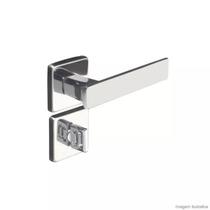 Fechadura para Banheiro Aço Zamac Quadra 40mm Pado Cromado Fechadura para Banheiro Aço Zamac Quadra 40mm Pado Cromado