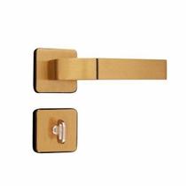 Fechadura para Banheiro Roseta 40mm MGM Módena Rosa/Bronze Latonado