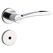 Fechadura para Banheiro Soprano Hórus com Roseta, Cromado - HÓRUS-4053-PY-R22