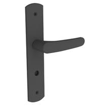 Fechadura para Banheiro Soprano Ipanema com Espelho, Metalix Preta - IPANEMA-4053-PY-E27