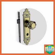 Fechadura para Banheiro Veneza 0732.34 Colonial 40mm Soprano Maçaneta Bola Fechadura para Banheiro Veneza 0732.34 Colonial 40mm Soprano Maçaneta Bola