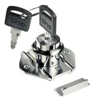 Fechadura Para Gaveta 22mm Chave Gaveta Guarda Roupa Porta Cor Cromado