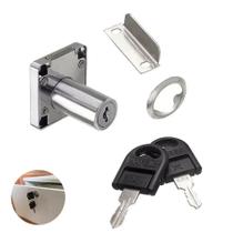 Fechadura Para Gaveta 22mm Hafele 4 Unidades Cromado Fechadura Para Gaveta 22mm Hafele 4 Unidades Cromado