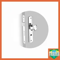 Fechadura para porta de Banheiro Brio 0813.18 Cromada 40mm Soprano Maçaneta Bola