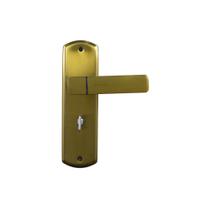 Fechadura para Porta de Banheiro com Espelho Capri 40mm MGM Bronze Latonado Fechadura para Porta de Banheiro com Espelho Capri 40mm MGM Bronze Latonado
