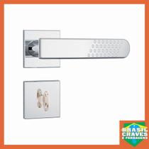 Fechadura para porta de Banheiro FANO 823 21 Roseta Quadrada Inox 40mm STAM Maçaneta Alavanca Fechadura para porta de Banheiro FANO 823 21 Roseta Quadrada Inox 40mm STAM Maçaneta Alavanca