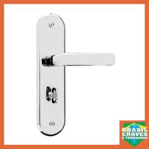 Fechadura para porta de Banheiro STILO 466 Cromada 40mm MGM Maçaneta Alavanca