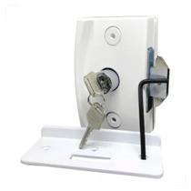Fechadura Para Porta De Correr Al Fechadura Porta De Vidro 3530 / 3206 Direita/esquerda Cor Branco