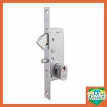 Fechadura para Porta de Correr Externa Bico de Papagaio Cromada 6917 17mm Arouca