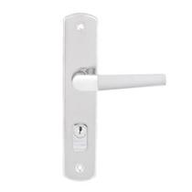Fechadura para Porta de Entrada Cromado 40mm Comum com Espelho Popline - Soprano