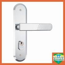 Fechadura para porta de entrada Externa 1801 21 Inox 40mm STAM Maçaneta Alavanca