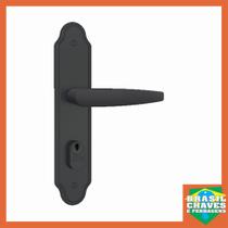Fechadura para porta de Entrada/Externa FANO 803 33 Preto Fosco 40mm STAM Maçaneta Alavanca
