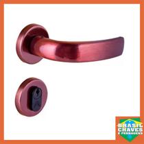Fechadura para porta de Entrada Externa Fumê 40mm Aliança 4281 Maçaneta Alavanca
