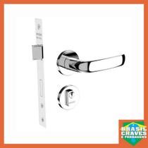 Fechadura para porta de Entrada/Externa Icaroway Roseta 00836.17 Cromada 40mm Soprano Alavanca Fechadura para porta de Entrada/Externa Icaroway Roseta 00836.17 Cromada 40mm Soprano Alavanca